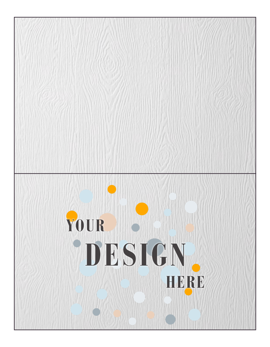 White Recycled 80lb A9 Foldover Cards (5 1/2 x 8 1/2)