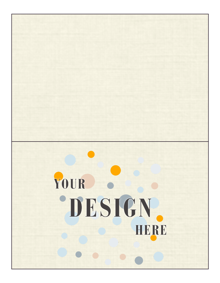 Natural Linen 100lb A9 Foldover Cards (5 1/2 x 8 1/2)