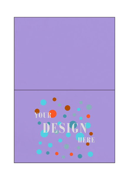 Amethyst Purple Metallic 100lb #17 Mini Foldover Card (2 9/16 x 3 9/16)