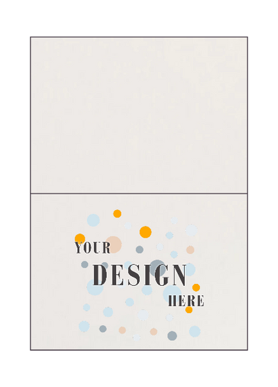 White 100lb #17 Mini Foldover Cards (2 9/16 x 3 9/16)