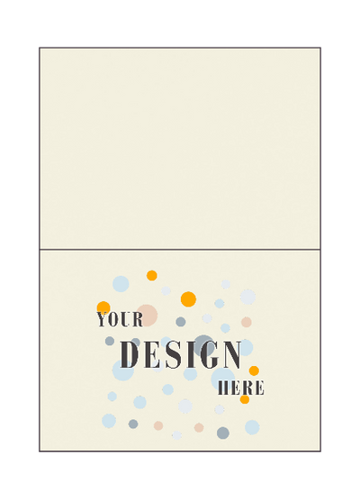 Natural White 100% Cotton 120lb #17 Mini Foldover Cards (2 9/16 x 3 9/16)