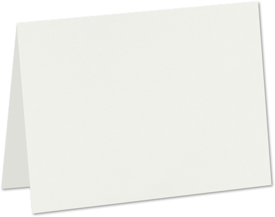 Natural White 100% Cotton 120lb #17 Mini Foldover Cards (2 9/16 x 3 9/16)
