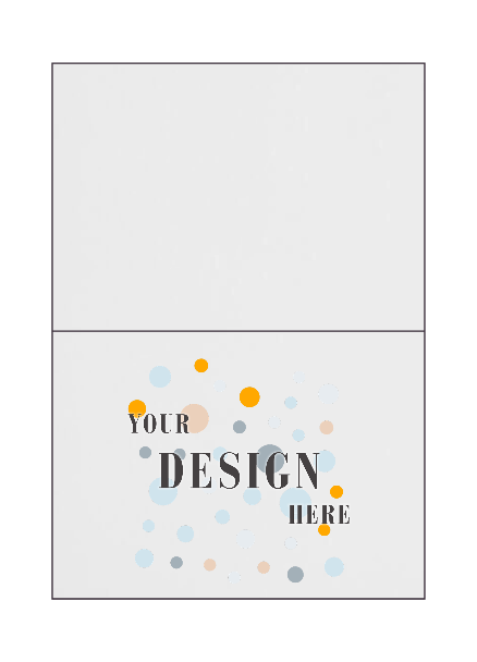 White 120lb #17 Mini Foldover Cards (2 9/16 x 3 9/16)