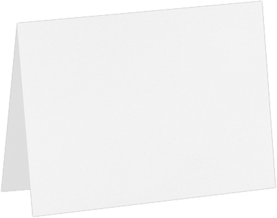 White 120lb #17 Mini Foldover Cards (2 9/16 x 3 9/16)