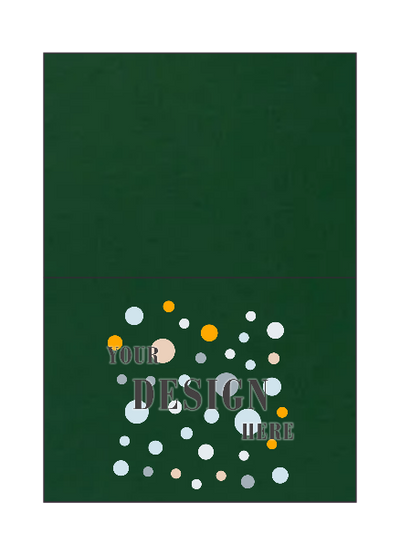 Dark Green Linen 100lb #17 Mini Foldover Cards (2 9/16 x 3 9/16)