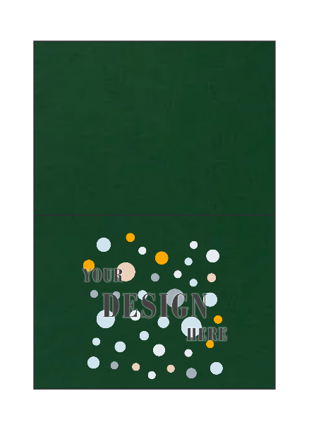 Dark Green Linen 100lb #17 Mini Foldover Cards (2 9/16 x 3 9/16)