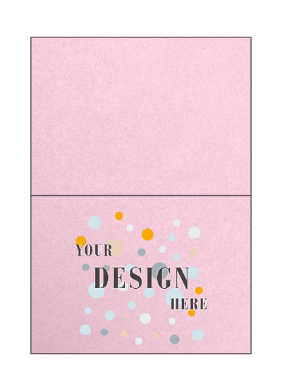 Champagne Ivory Metallic 100lb #17 Mini Foldover Cards (2 9/16 x 3 9/16)