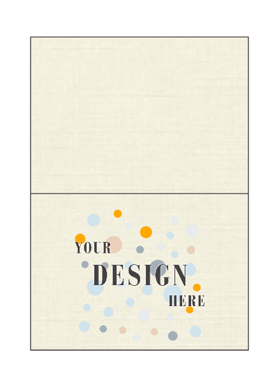 Natural Linen 100lb #17 Mini Foldover Cards (2 9/16 x 3 9/16)