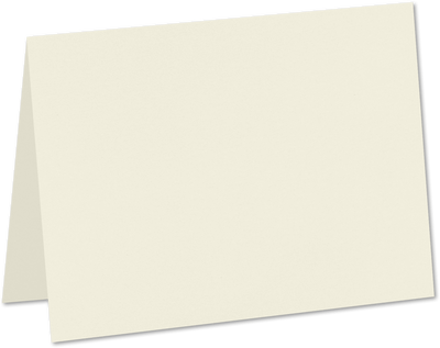 Natural White 100lb Cougar #17 Mini Premium Foldover Cards (2 9/16 x 3 9/16)