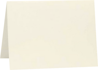 Natural Linen 100lb #17 Mini Foldover Cards (2 9/16 x 3 9/16)