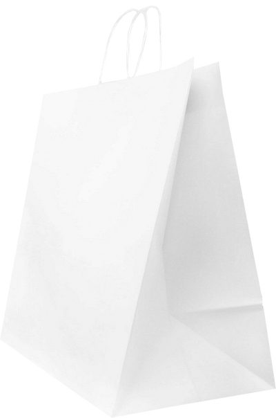 White Kraft XXX-Large Matte Square Gift Bags (16 x 16 x 9)