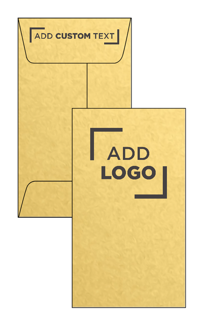 Gold Metallic 32lb #5 1/2 Coin Envelopes (3 1/8 x 5 1/2) with Peel & Seal