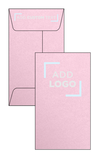 Pink Rose Metallic 32lb #5 1/2 Coin Envelopes (3 1/8 x 5 1/2) with Peel & Seal