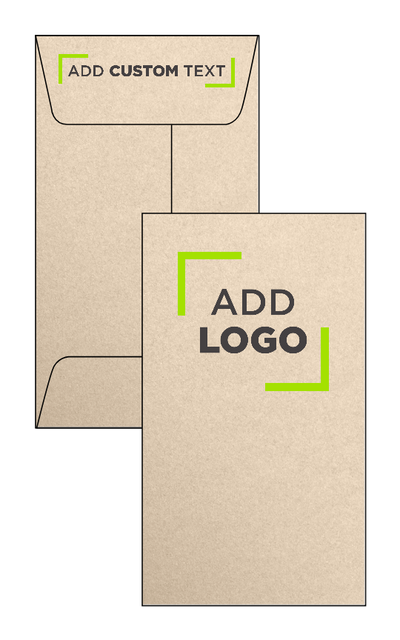 Light Brown Taupe Metallic 32lb #5 1/2 Coin Envelopes (3 1/8 x 5 1/2) with Peel & Seal