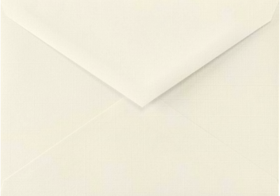 Natural Linen 32lb 5 1/2  BAR V Flap Envelopes (4 3/8 x 5 3/4)