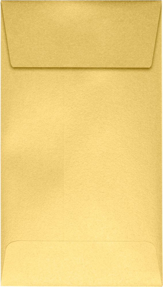 Gold Metallic 32lb #5 1/2 Coin Envelopes (3 1/8 x 5 1/2) with Peel & Seal