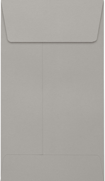 Pastel Gray 24lb #5 1/2 Coin Envelopes (3 1/8 x 5 1/2) with Peel & Seal