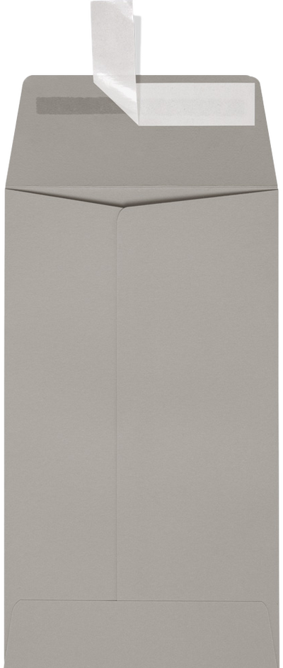 Pastel Gray 24lb #5 1/2 Coin Envelopes (3 1/8 x 5 1/2) with Peel & Seal