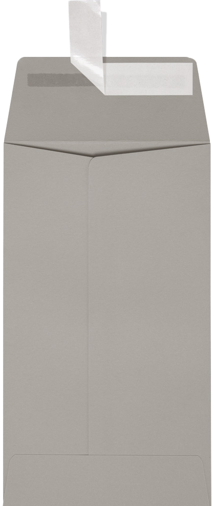 Pastel Gray 24lb #5 1/2 Coin Envelopes (3 1/8 x 5 1/2) with Peel & Seal
