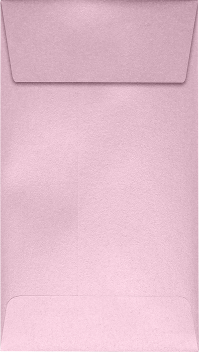 Pink Rose Metallic 32lb #5 1/2 Coin Envelopes (3 1/8 x 5 1/2) with Peel & Seal