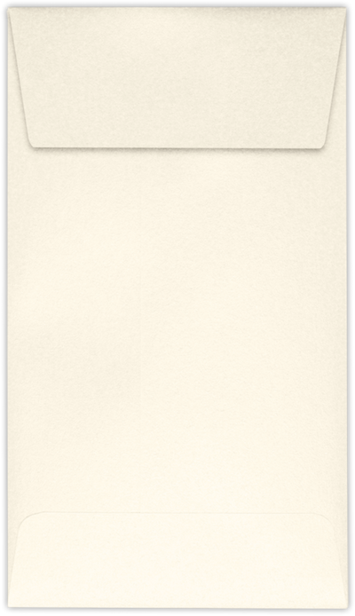 Champagne Ivory Metallic 32lb #5 1/2 Coin Envelopes (3 1/8 x 5 1/2) with Peel & Seal