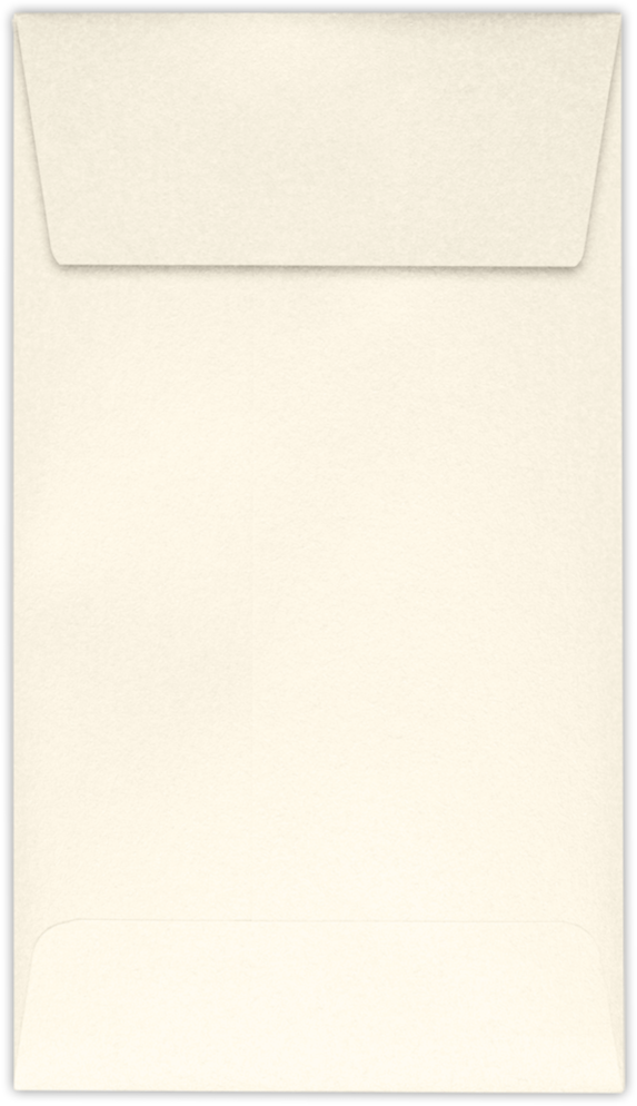 Champagne Ivory Metallic 32lb #5 1/2 Coin Envelopes (3 1/8 x 5 1/2) with Peel & Seal