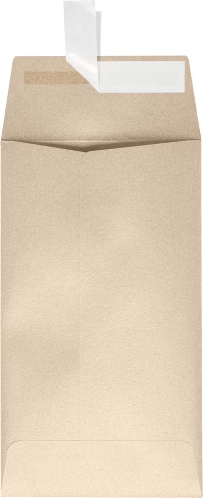 Light Brown Taupe Metallic 32lb #5 1/2 Coin Envelopes (3 1/8 x 5 1/2) with Peel & Seal