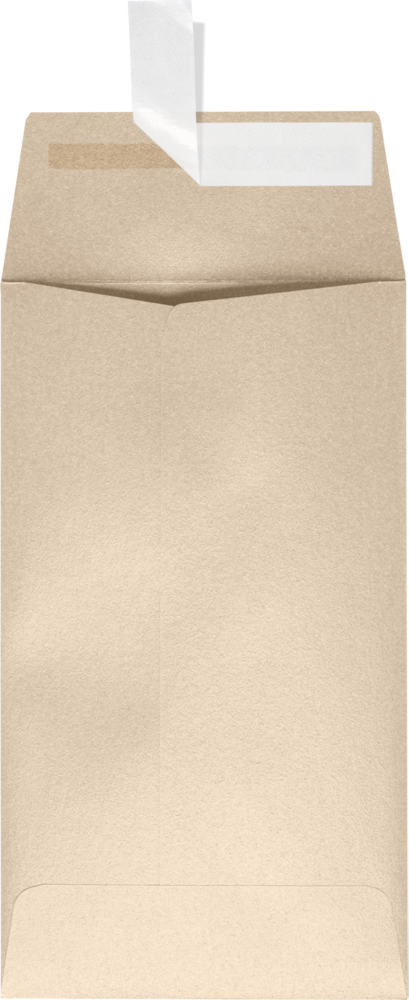 Light Brown Taupe Metallic 32lb #5 1/2 Coin Envelopes (3 1/8 x 5 1/2) with Peel & Seal