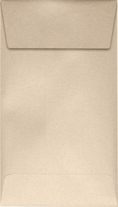 Light Brown Taupe Metallic 32lb #5 1/2 Coin Envelopes (3 1/8 x 5 1/2) with Peel & Seal