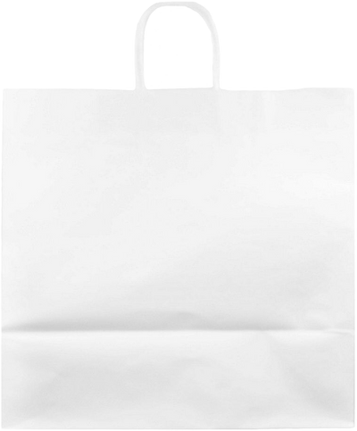 White Kraft XXX-Large Matte Square Gift Bags (16 x 16 x 9)