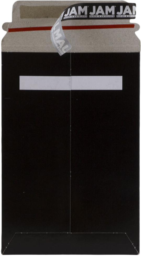 Black 130lb 6 x 9 Photo Mailer Envelopes with Peel & Seal
