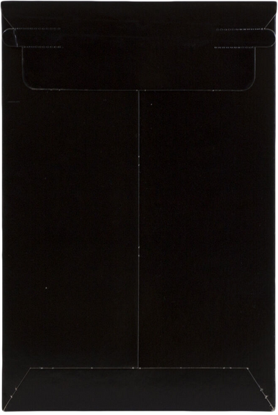 Black 130lb 6 x 9 Photo Mailer Envelopes with Peel & Seal