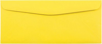 Yellow 24lb #10 Window Envelopes (4 1/8 x 9 1/2)