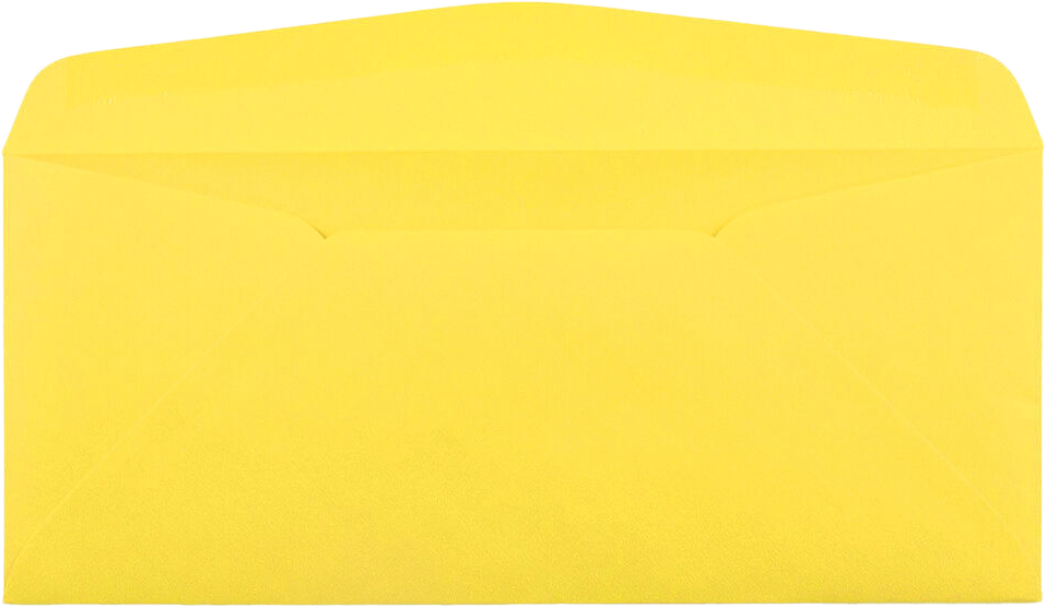 Yellow 24lb #10 Window Envelopes (4 1/8 x 9 1/2)