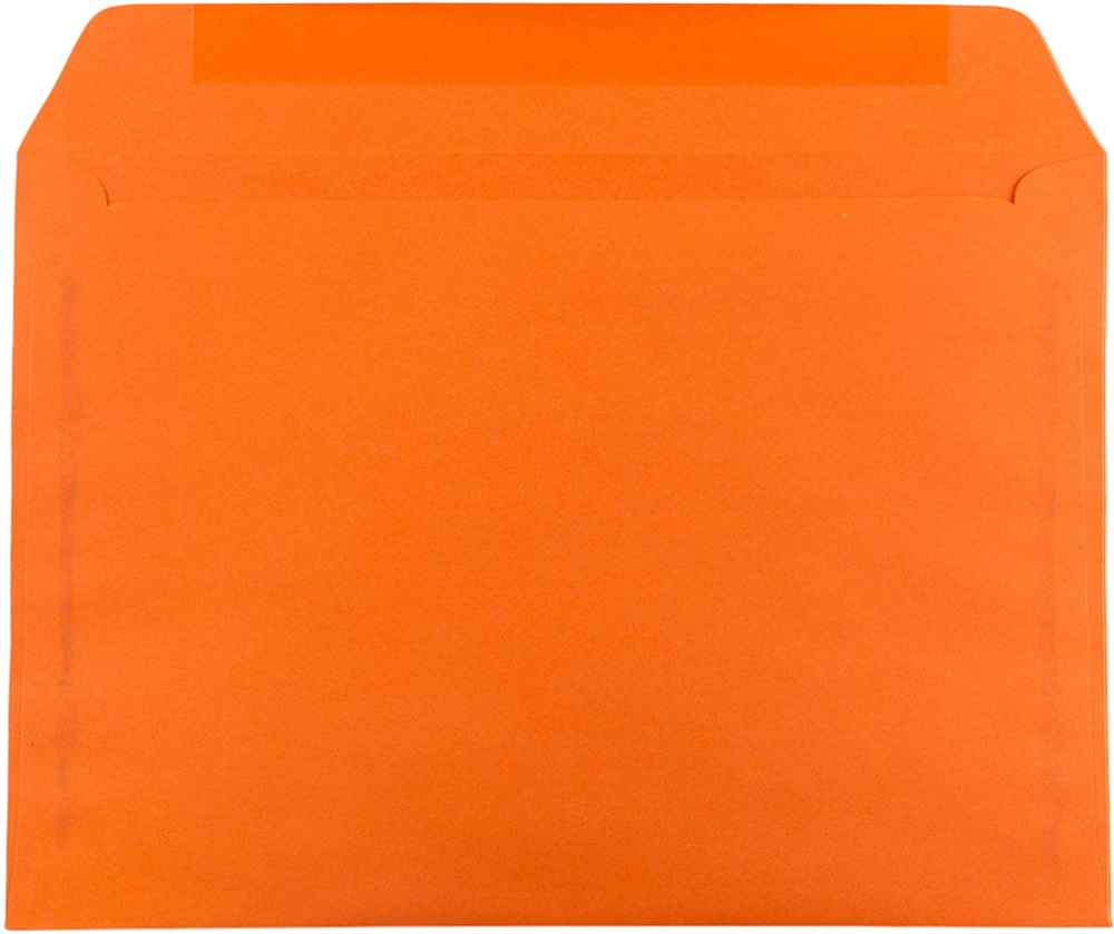 Mandarin Orange 32lb 9 x 12 Booklet Envelopes