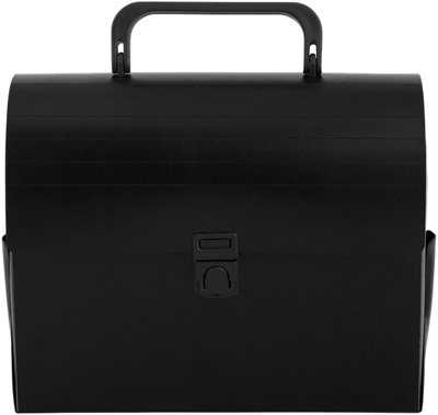 Black 6 x 9 x 4 Plastic Lunch Box Portfolios