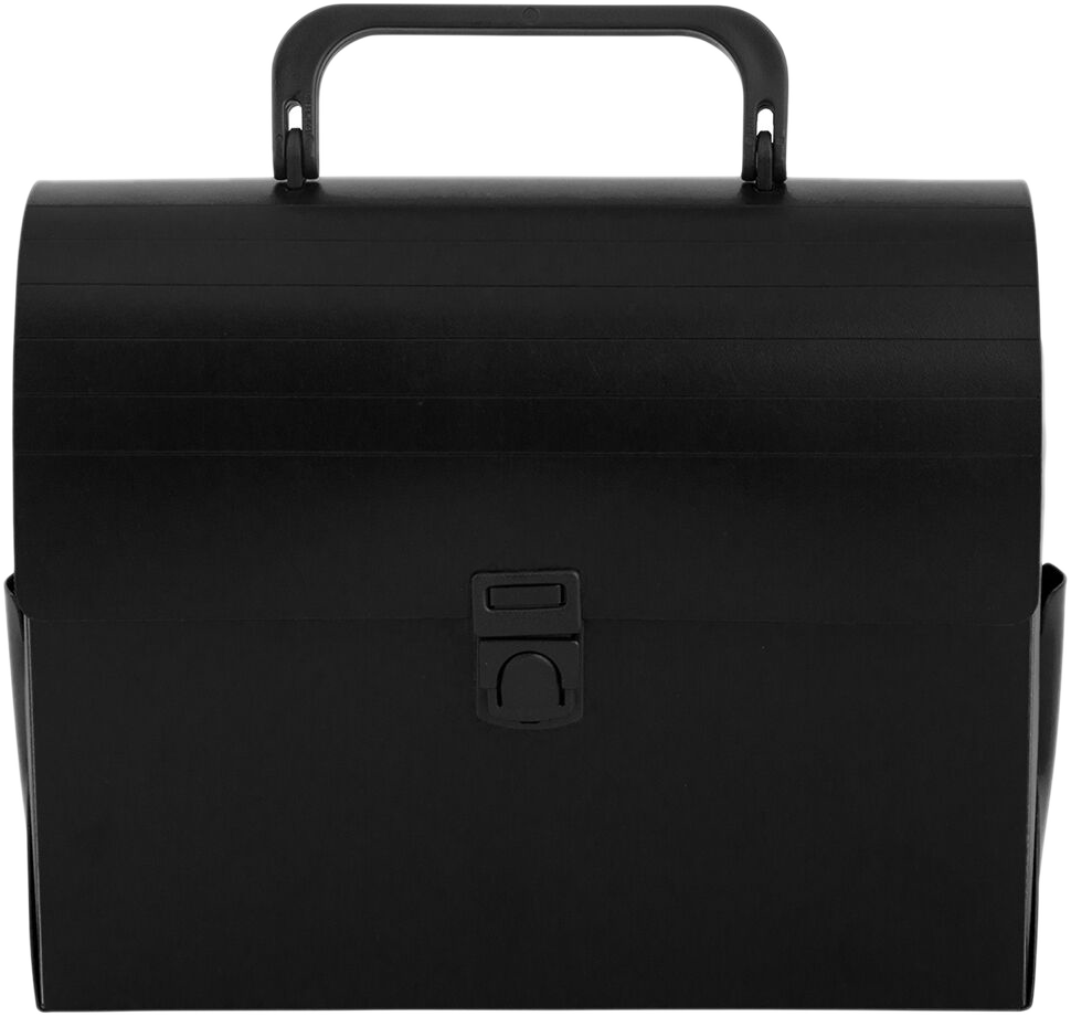 Black 6 x 9 x 4 Plastic Lunch Box Portfolios