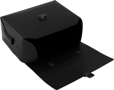 Black 6 x 9 x 4 Plastic Lunch Box Portfolios