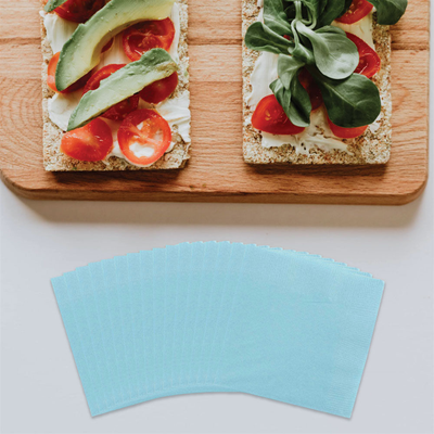 Sea Blue 5 x 5 3-Ply Beverage Napkins