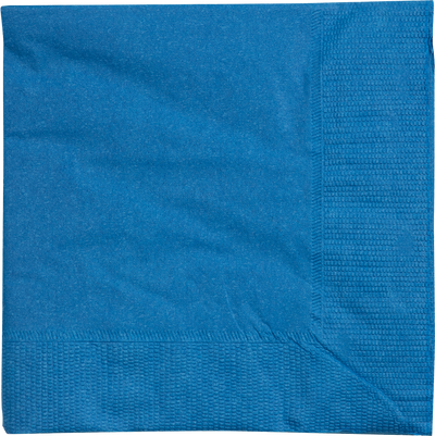 Blue 5 x 5 3-Ply Beverage Napkins