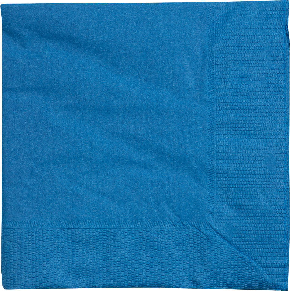 Blue 5 x 5 3-Ply Beverage Napkins
