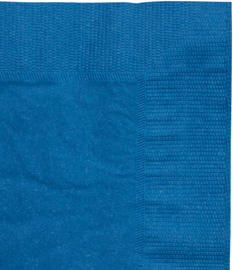 Blue 5 x 5 3-Ply Beverage Napkins