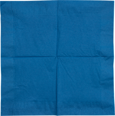 Blue 5 x 5 3-Ply Beverage Napkins
