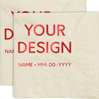 Ivory 5 x 5 3-Ply Beverage Napkins