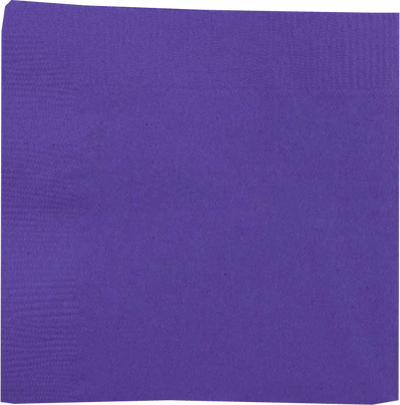 Purple 5 x 5 3-Ply Beverage Napkins