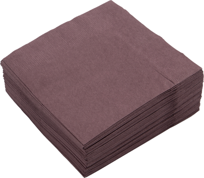 Burgundy 3-Ply 5 x 5 Beverage Napkins
