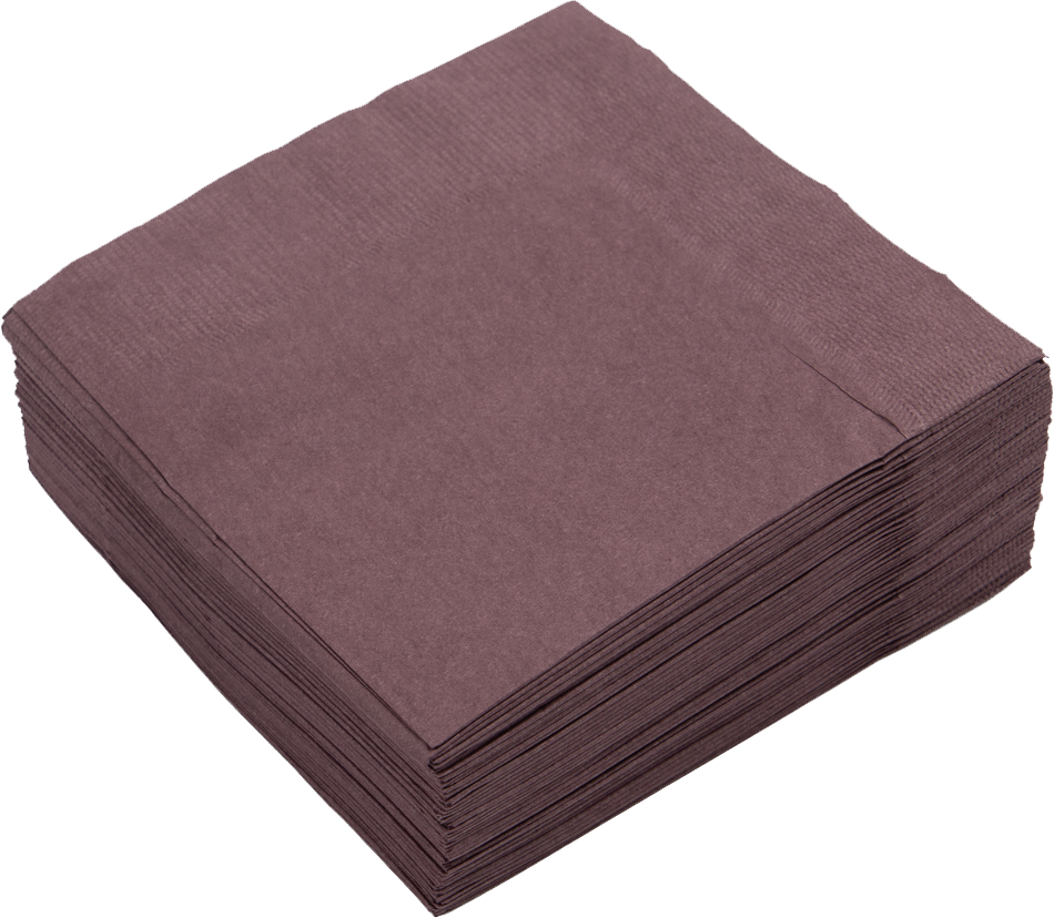 Burgundy 3-Ply 5 x 5 Beverage Napkins