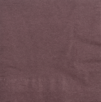 Burgundy 3-Ply 5 x 5 Beverage Napkins