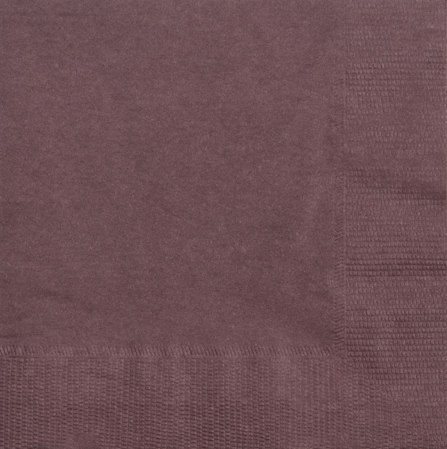 Burgundy 3-Ply 5 x 5 Beverage Napkins