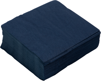 Navy Blue 5 x 5 3-Ply Beverage Napkins